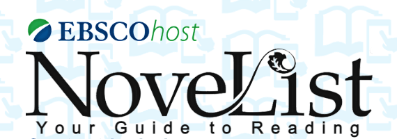 Logo for EBSCOhost NoveList, showing the word “NoveList” in stylized lettering with the tagline “Your Guide to Reading.”